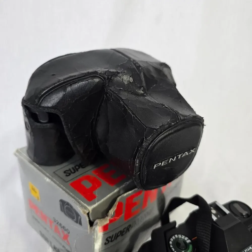 Pentax P3 Super Program 35mm SLR Film Camera & Pentax-M 50mm Lens Not Tested